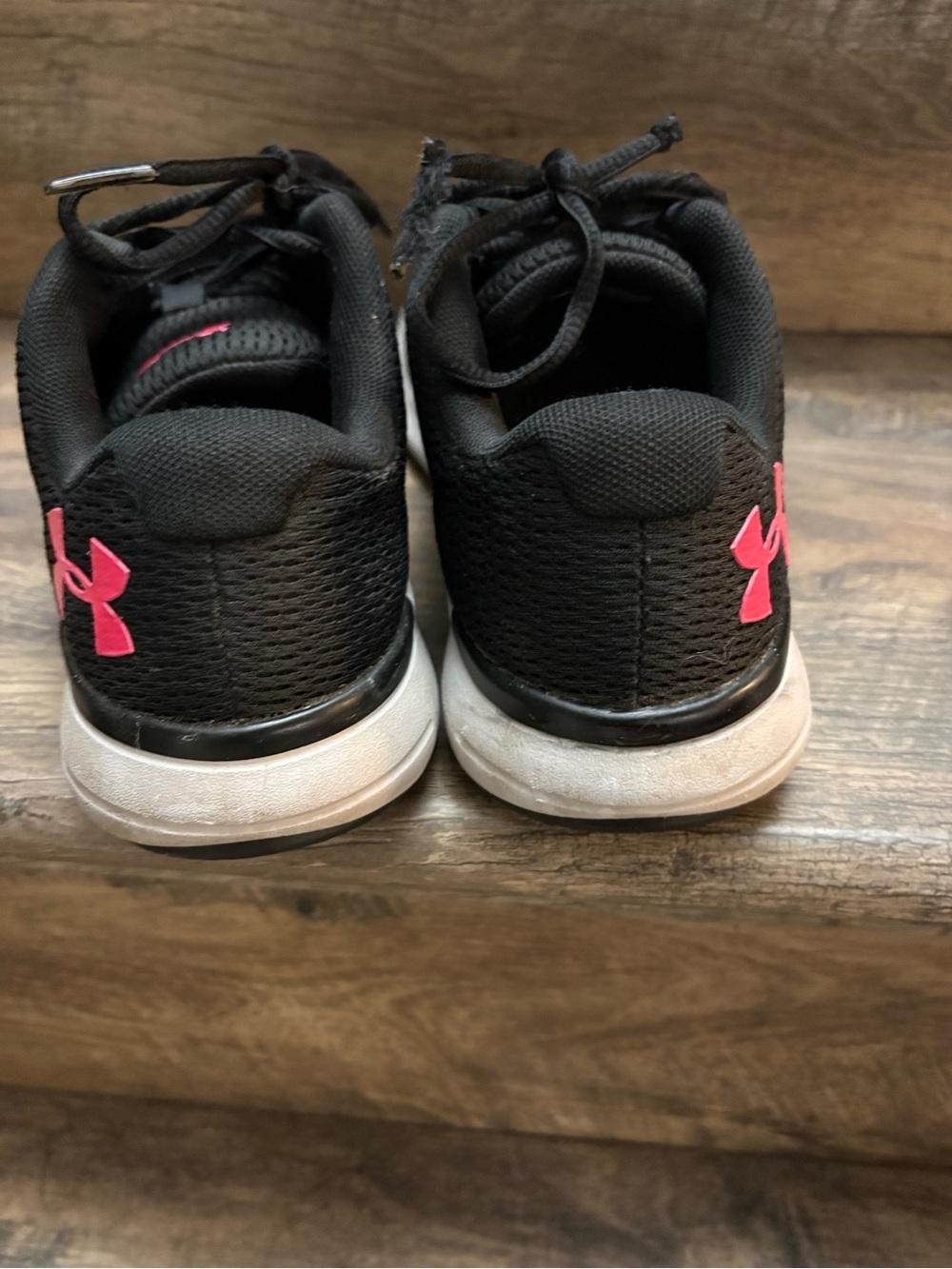 Under Armour Black Sneakers with Pink Accents - Picture 6 of 9